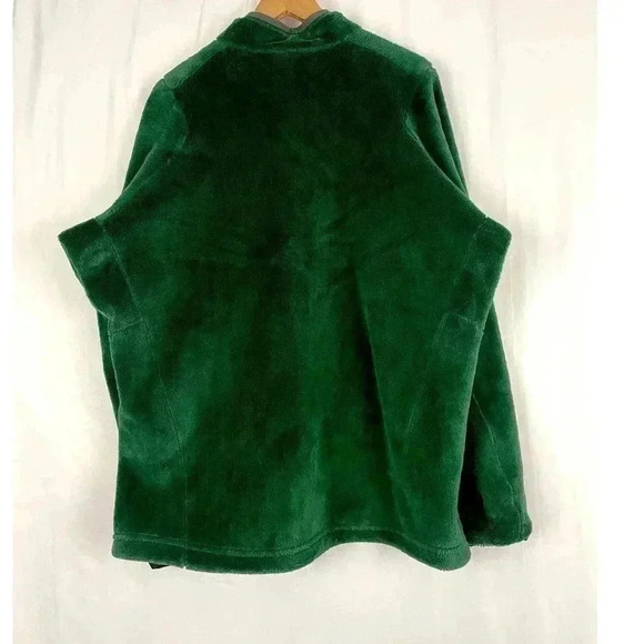 VTG Patagonia Green Deep Pile Fleece Full Jacket XL Mens Outdoor Zipped Pockets - Picture 8 of 16